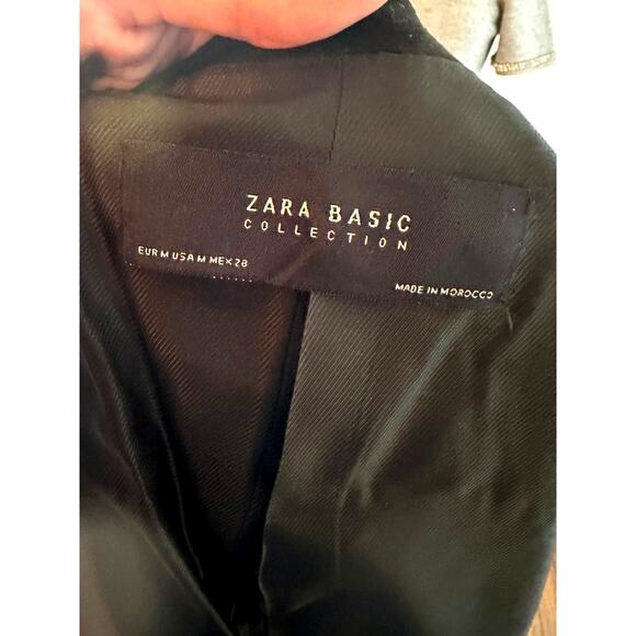 Zara Black Jacket with Pearls Size Medium - Picture 3 of 5